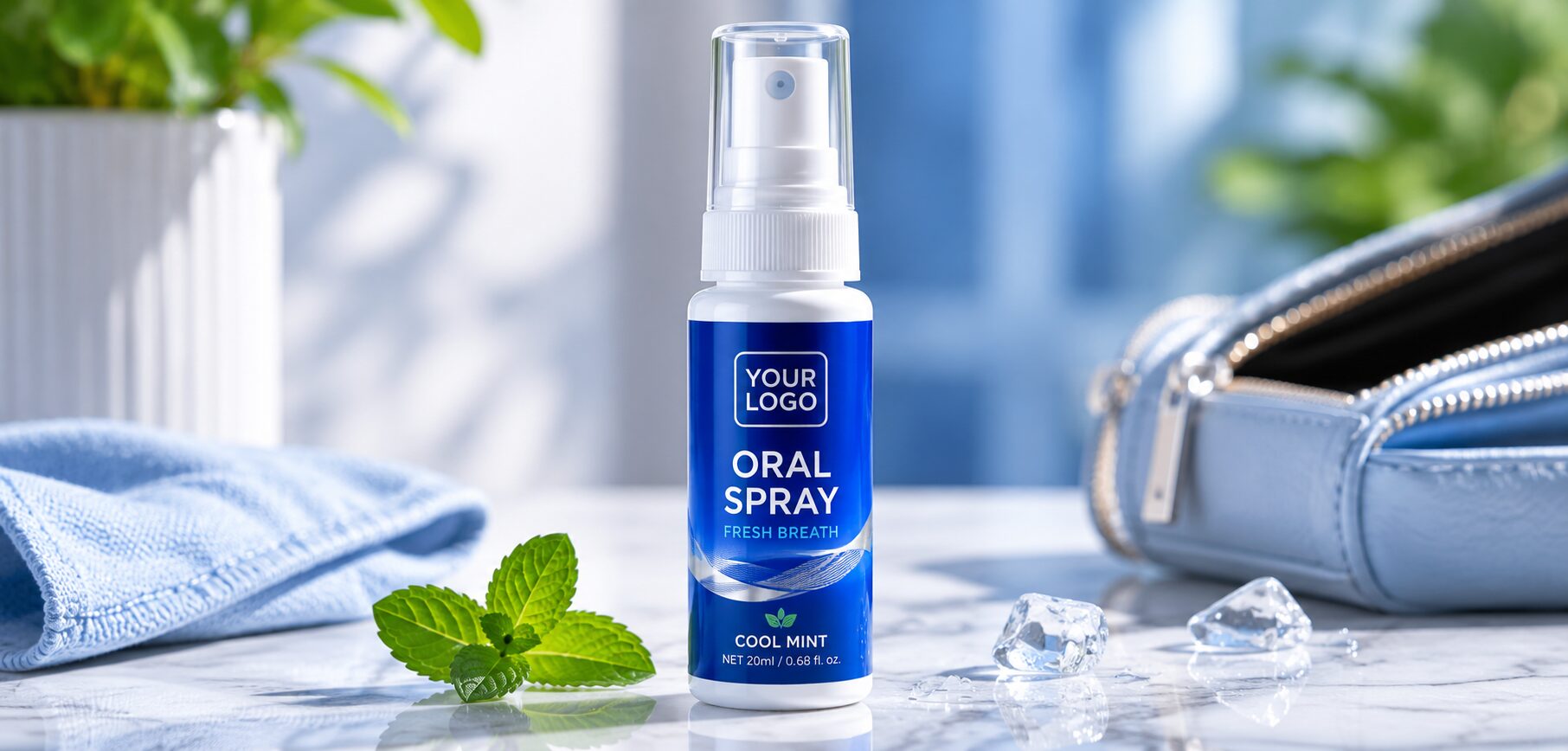 Private label mouth spray product for U.S. retail brand development project and OEM manufacturing