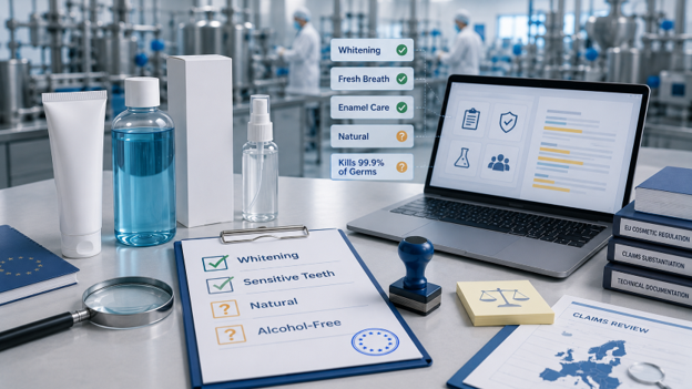 EU oral care claims evaluation for toothpaste and mouthwash product development