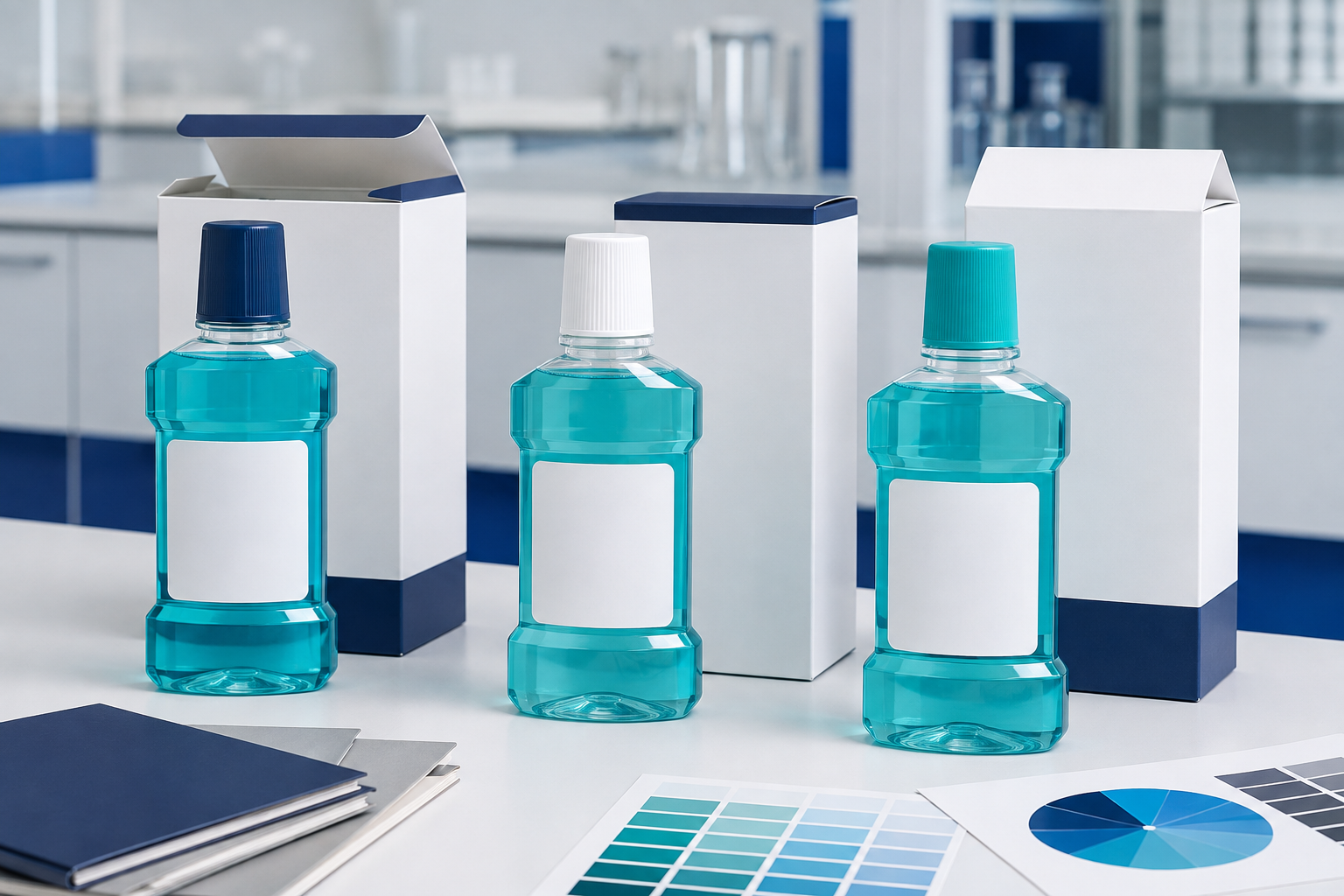 Destination-specific mouthwash bottles and cartons under packaging review