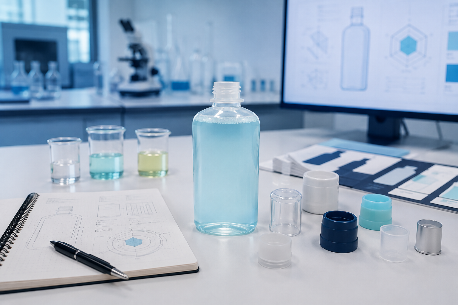 Early non-confidential mouthwash feasibility review with concept packaging components